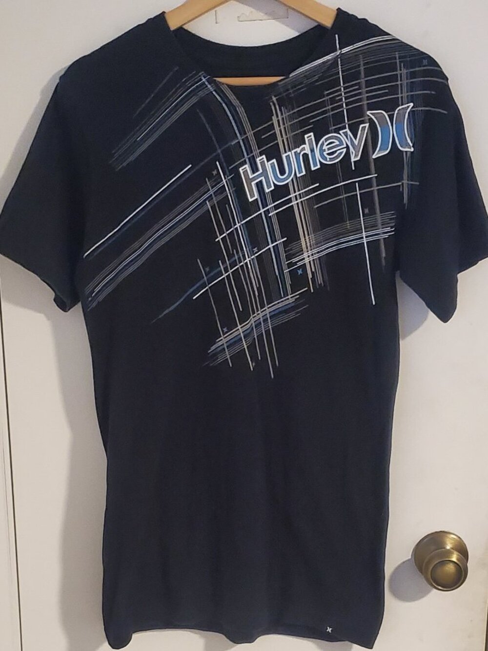 Vintage Y2K Hurley Black T- Shirt Men's Size S
